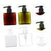Cabilock 4pcs Plastic Lotion Dispenser Pump Travel-Friendly Refillable Bottles for Shampoo Shower Gel Hand Soap Transparent Colors view 3