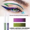 Chameleon Glitter Eyeliner Liquid,Pink Purple Metallic Satin High-Pigmented Color Multi-Reflective Finish Glitter Eye Liner Eyeshadow Pen,Ultra-Fine Tip Eyeliner,Christmas Makeup Gift for Women-06 view 4