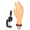 Nail Practice Hand for Acrylic Nails with Stand Bracket, Soft Maniquin Hand, Flexible Bendable Nail Practice Fake Hand for Nails Art Practice Tool view 1