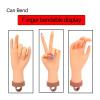 Nail Practice Hand for Acrylic Nails with Stand Bracket, Soft Maniquin Hand, Flexible Bendable Nail Practice Fake Hand for Nails Art Practice Tool view 3