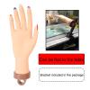 Nail Practice Hand for Acrylic Nails with Stand Bracket, Soft Maniquin Hand, Flexible Bendable Nail Practice Fake Hand for Nails Art Practice Tool view 4