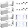 Ear Piercing Kit 4 Pcs Ear Piercing Gun Disposable Ear Piercing Gun Kit with Cubic Zirconia Silver Earring Studs (White) view 1