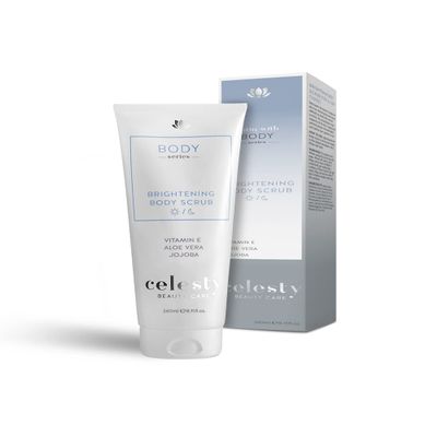Celesty Beauty Sensitive Skin Body Scrub - Exfoliate Dead Skin Cells, Brighten, Nourish and Reduce Cellulite