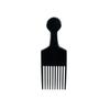 Hercules Sagemann 90 Hard Rubber Pick Comb. Extra Coarse, 6.75in Tall Comb For Thick Hair, Comb for Afro Hair Handmade and Hand Polished for Everyday Hair Care view 3