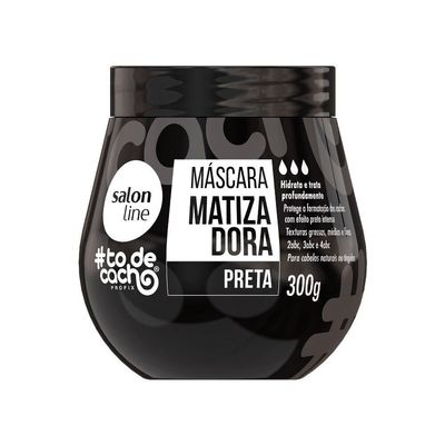 Salon Line - Linha #ToDeCacho (Matizadora) - Mascara Preta 300 Gr - (#ImWithCurls (Brassiness) - Black Mask Net 10.58 Oz)
