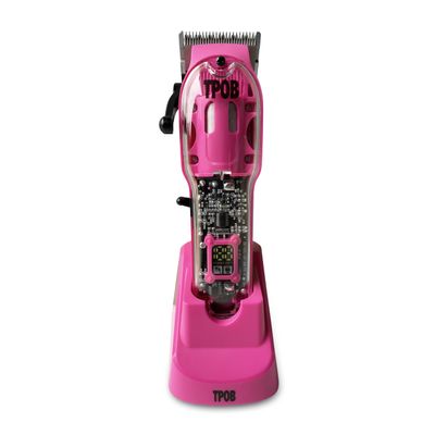 TPOB Slime 2 Candy Edition Barber Hair Clippers for Men 6800 RPM with Matte Pink Case and Taper Blade