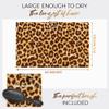 THE PERFECT HAIRCARE Microfiber Curly Hair Towel Wrap with Wet/Dry Brush - Fast Drying and Gentle Detangling for Women, Girls, Kids, Children - Great for Travel, Gifts and Hair Extensions view 2