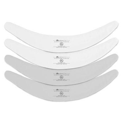 More of Me to Love Organic Cotton and Viscose Blend Tummy Liner, 4-Pack, X-Large (Pearl White, Stone Gray)