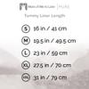 More of Me to Love Organic Cotton and Viscose Blend Tummy Liner, 4-Pack, X-Large (Pearl White, Stone Gray) view 2