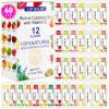 DMSKY 60 Pack Lip Balm, Natural Lip Balm Bulk with Vitamin E and Coconut Oil, Moisturizing Lip Balm for Chapped Lips, Bulk Lip Balm for Women-12 Flavors view 1