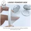 Lurrose Flour Container Makeup Foundation 2pcs Loose Powder Container with Puff Loose Powder Box Case with Mirror Empty Reusable Powder Case for Makeup Powder Flour Container Makeup Foundation view 4