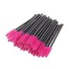 LALAFINA 100pcs Rose Red Disposable Eyelash Brushes Professional Mascara Wands for Makeup Application for Salon Home Use Easy to Separate Apply Mascara Flexible Brush Head view 1