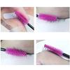 LALAFINA 100pcs Rose Red Disposable Eyelash Brushes Professional Mascara Wands for Makeup Application for Salon Home Use Easy to Separate Apply Mascara Flexible Brush Head view 2