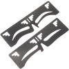 minkissy 2pcs Eyebrow Shaping Ruler Brow Guide Templates for Symmetrical Easy Use Makeup Tools for Women Includes European and Standard Styles view 1