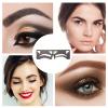minkissy 2pcs Eyebrow Shaping Ruler Brow Guide Templates for Symmetrical Easy Use Makeup Tools for Women Includes European and Standard Styles view 2
