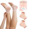Bare August Moisturizing Socks | Soft Heel-Repair Gel Socks for Foot Care, Dry & Cracked Heels | Overnight Comfort Sleep Socks for Women & Men | Reusable Spa Socks for Smooth & Hydrated Skin - 2 Pairs view 2