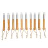 10pcs Lash Shampoo Brushes, Portable and Mini Size Blackhead Remover Brush Tool for Home and Travel Skin, Cosmetic Washing Brush with Soft Hair for Cleansing view 1
