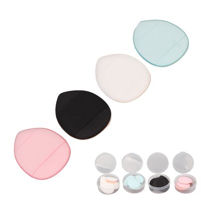 20pcs Mini Finger Puff, 4 Colors Triangle Powder Puff Cushion Makeup Sponge for Details Concealer BB Cream