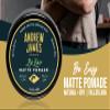 ANDREW JAMES Matte Pomade 3-Pack | Be Easy | 2.75 Ounce Each| Strong Hold | Matte Finish | Natural Look | Provides A Fuller Look | Easy To Wash Out | Made In the USA view 4