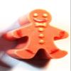 3 Pc Set - Gingerbread Man Soap w/Mica Color - Goatmilk & Shea For (Large) view 4