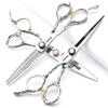 Hairdresser Professional Left-Handed Scissors Set - 6.0 Inch Hair Sparse Scissors - 440C (3pc-B) view 1