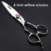 Hairdresser Professional Left-Handed Scissors Set - 6.0 Inch Hair Sparse Scissors - 440C (3pc-B) view 2