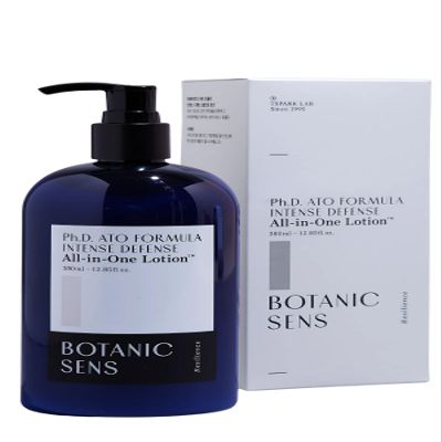 Botanicsens All-in-One Moisturizing ATO Lotion for Face & Body, Hydrating & Soothing for Dry, Sensitive Skin, Supports Skin Comfort, Korean Skin Care, 380ml (12.85 fl. oz)