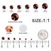 3792 Pcs Gold Rose Flatback Rhinestones Set for Nail, Art, Crafts, Makeup, Tumblers Glitter Round with Tweezers and Picking Pen(SS6~SS20) view 2