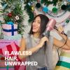 Wavytalk Hair Dryer, Blown Away Ionic Hair Dryer for Curly Hair with Diffuser, 1875W Fast Drying Blow Dryer with Ceramic Technology, 3 Attachments for All Hair Types, Light and Quiet, White view 2