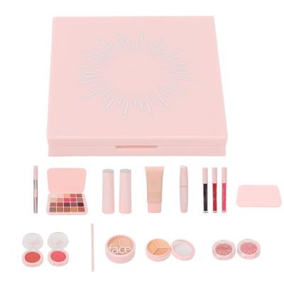 14pcs Makeup Set, 20 Colors Eye Shadow Lipstick Blush Eyebrow Pen Full Cosmetic Kit for Woman Makeup, Cosmetic Kit for Home and Travel Use