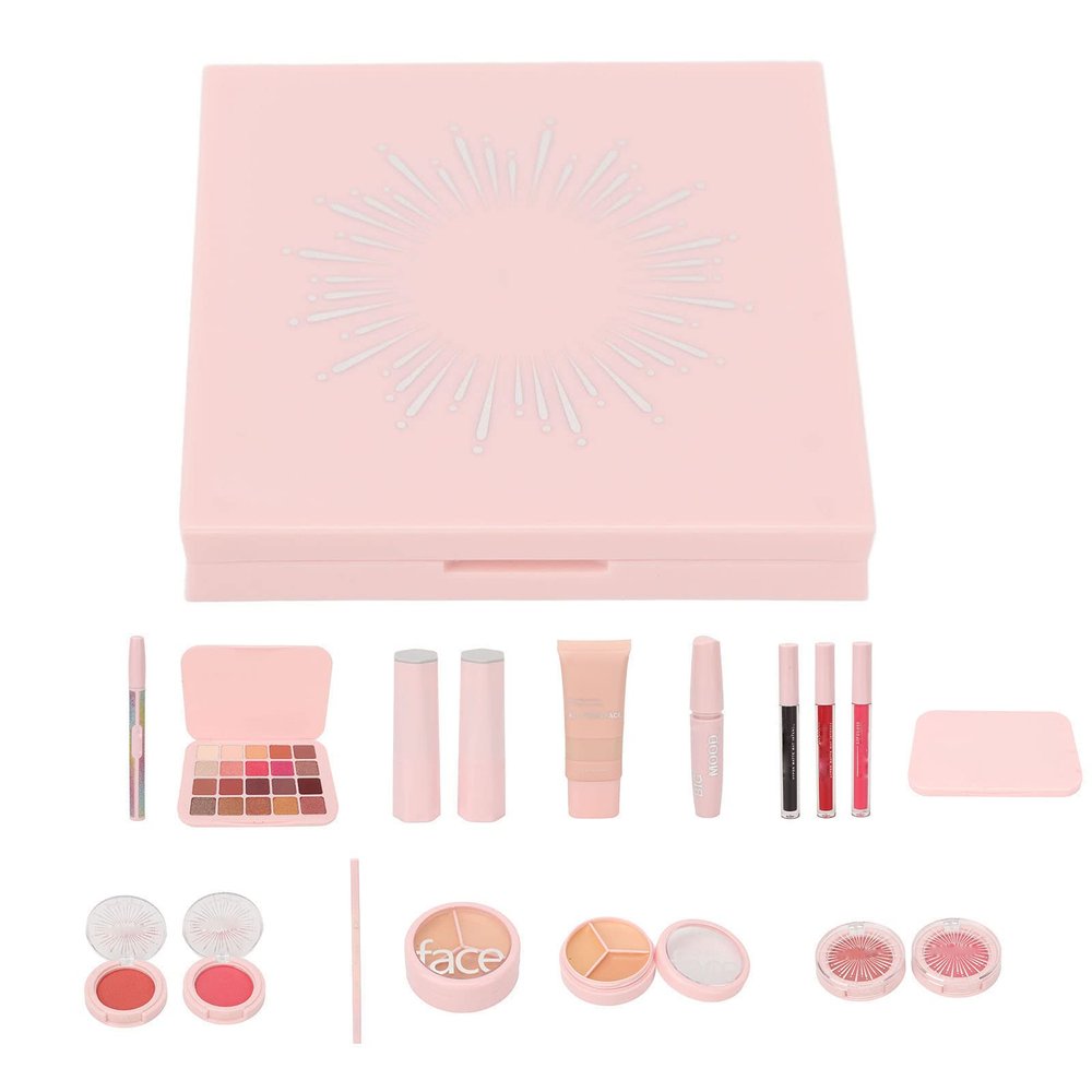 14pcs Makeup Set, 20 Colors Eye Shadow Lipstick Blush Eyebrow Pen Full Cosmetic Kit for Woman Makeup, Cosmetic Kit for Home and Travel Use