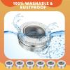 100 Pcs 0.5 Ounce Aluminum Tin Jar 15 ml Refillable Containers Clear Top Screw Lid Round Tin Container Bottle for Cosmetic, Cream, Diamond Painting, Salves, Balms, Lip Balm, Spices or Others, Silver view 4