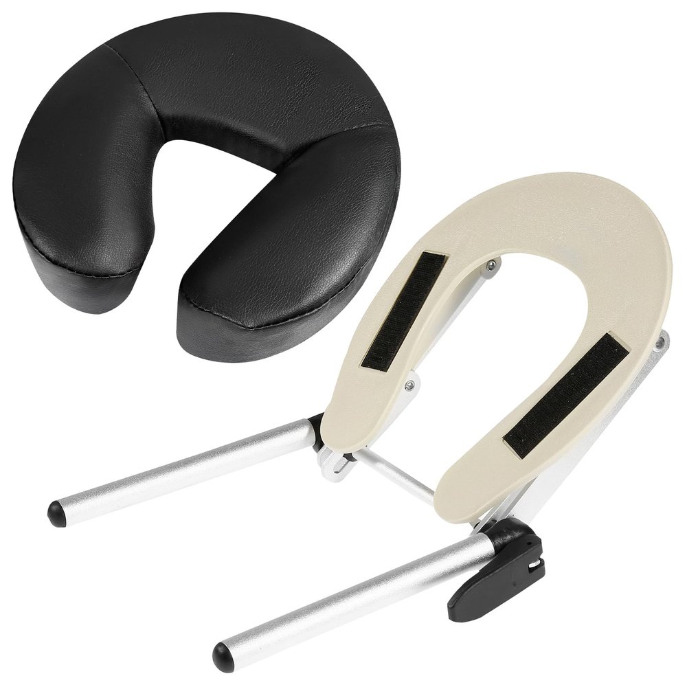 VARIPOWDER Adjustable Massage Table Face Cradle with Pillow Cushion Massage Table Bed Chair Headrest Face Pillow Massage Platform Head Rest Cushion Cradle for Salon Home Mattress Top Massage Kit
