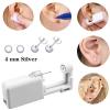 Ear Piercing Kit 4 Pcs Ear Piercing Gun Disposable Ear Piercing Gun Kit with Cubic Zirconia Silver Earring Studs (Silvery) view 4