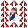 Kajaia 12 Pcs Softball Hair Ties Cheer Scrunchies Baseball Gifts Ribbon Ponytail Holder Streamer Elastics Cheerleader Accessories for Teen Girls School Sports Day Decor Women Player Teams(Yellow) view 1