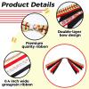 Kajaia 12 Pcs Softball Hair Ties Cheer Scrunchies Baseball Gifts Ribbon Ponytail Holder Streamer Elastics Cheerleader Accessories for Teen Girls School Sports Day Decor Women Player Teams(Yellow) view 3