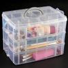 30 3 Tier Storage Container Bead Storage Case Beads Cosmetic Container White Large Tool view 3
