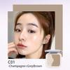 ELLESY Highlighter Makeup Palette Silky Texture Face Sculpting Highlighter Contouring Palette Lightweight Makeup Kit Grey Toned Natural Looking Contour Powder with brush-C01 view 4