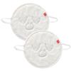 Beaupretty 2pcs Face Towel Mask Facial Steamer Towel Coral Fleece Moisturizing Warmers Hot Cold Mask Spa Skin Care Tool for Women Girls view 1