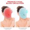 Beaupretty 2pcs Face Towel Mask Facial Steamer Towel Coral Fleece Moisturizing Warmers Hot Cold Mask Spa Skin Care Tool for Women Girls view 4