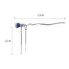 Classic Denim Collection Tassels Hair Sticks Fashion Metal Hair Pins Stick Bun Chopsticks Hair Accessories For Women Bun view 4
