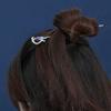 Blue Bamboo Leaves A Word Hairpin Hair Sticks Fashion Metal Hair Pins Stick Bun Chopsticks Hair Accessories For Women Bun view 3