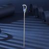 Blue Bamboo Leaves A Word Hairpin Hair Sticks Fashion Metal Hair Pins Stick Bun Chopsticks Hair Accessories For Women Bun view 4