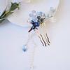 Ceramic Pomegranate Hair Sticks Hair Comb For Buns,Women Hair Chopsticks For Buns Chignon Hanfu Hair Accessories For Women Hair Stick Blue view 1