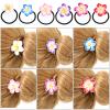 LALAFINA 36Pcs Plumeria Hair Ties Hawaiian Flower Hair Ropes Assorted Colors Beach Flower Headpieces for Women and Girls view 2