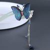 Classical Fringed Butterfly Acrylic Hair Pins Stick Women Hair Chopsticks For Buns Chignon Hanfu Hair Accessories For Women Hair Stick view 2