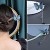 Classical Fringed Butterfly Acrylic Hair Pins Stick Women Hair Chopsticks For Buns Chignon Hanfu Hair Accessories For Women Hair Stick view 3