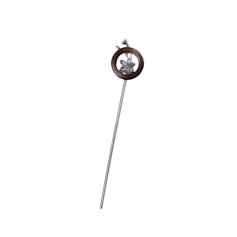 2 Pcs Retro Minimalist Geometric Lotus Hair Pins Stick Women Hair Chopsticks For Buns Chignon Hanfu Hair Accessories For Women Hair Stick