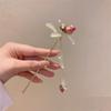 Fashionable Dried Flowers With Long Tassels Hair Sticks Fashion Metal Hair Pins Stick Bun Chopsticks Hair Accessories For Women Bun view 1
