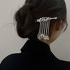 Classical Niche Design Tassels Hair Sticks Fashion Metal Hair Pins Stick Bun Chopsticks Hair Accessories For Women Bun view 3